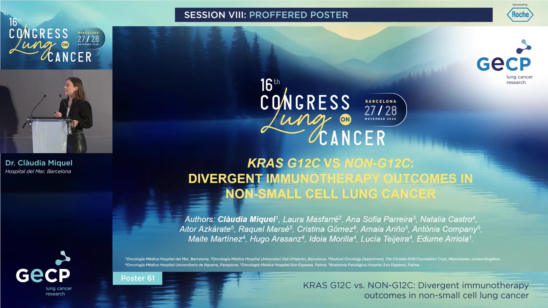 Poster 61: KRAS G12C vs. NON-G12C: Divergent immunotherapy outcomes in non-small cell lung cancer
